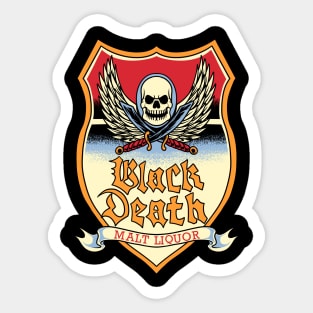 Black Death Malt Liquor Sticker